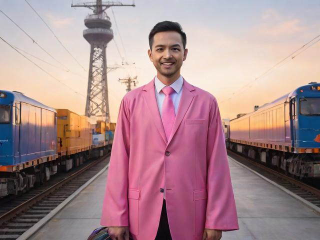 塔什干铁路货运,粉红色领带学士服